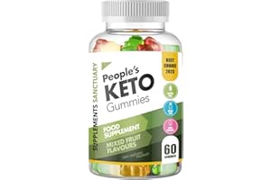 SUPPLEMENTS SANCTUARY Peoples Keto 60 Mixed Flavour Gummies, Great Taste and Low Sugar