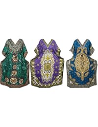Indiatrendzs Women Kimono Kaftan Dresses Wholesale Combo Of 3 Pcs (Chest : 54)