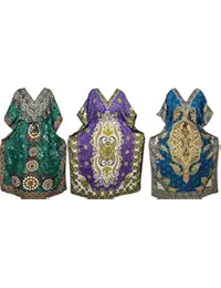 Indiatrendzs Women Kimono Kaftan Dresses Wholesale Combo Of 3 Pcs (Chest : 54)