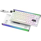 ATTACK SHARK R85 HE 8000 Hz Hızlı Tetikleyici Klavye, Kablolu Oyun Klavyesi%75, Lightbox RGB, 0,005 mm RT Doğruluğu, Manyetik