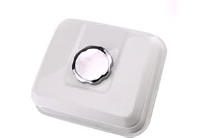 ENET Moteur Gaz de Réservoir de Carburant avec Filtre à Essence Petcock Blanc pour Honda GX160 5.5HP GX200