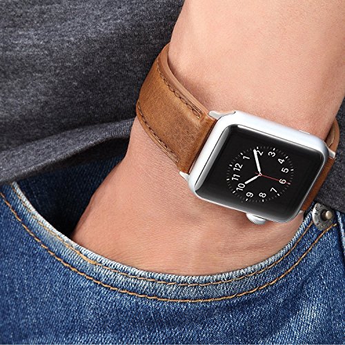 Benuo Piel Reemplazo Pulsera de Apple Watch Series 3 42mm Apple Watch Series 1 42mm Apple Watch Series 2 42mm Apple Watch Nike 42mm Marron reviews Benuo Piel Reemplazo Pulsera de Apple Watch Series 3 42mm Apple Watch Series 1 42mm Apple Watch Series 2 42mm Apple Watch Nike 42mm Marron