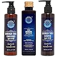 Shesha Ayurveda Bhringa Thali Ayurvedic Shampoo, Conditioner (200ML each) & NeeliBringadi Hair Oil (100ML) Combo Kit (Sulphate & Paraben Free) (Hair Care Combo)