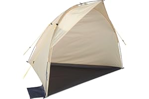 ‎UQUIP Uquip Strandmuschel Shelly I UPF 50+ Strandzelt zum Schutz vor Sonne, Wind & Regen I tragbares Beach Zelt I ideal für Strand, Camping & Picknick