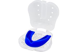 Feedo Mouthguards for Sports Gum Shield Professional Mouth Guard Boxing Jaw Protection Slim Fit w/ Case Rugby Martial Arts Judo Karate MMA Muay Thai Hockey Football Sport Mouthguard, Blue