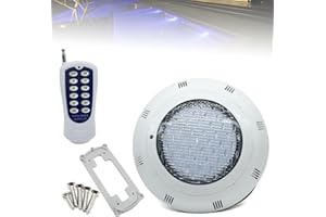 SHZICMY Faro subacqueo a LED RGB per piscina, con telecomando, angolo di diffusione di 120°, IP68, impermeabile