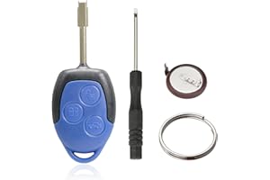 VAILIKEY 3 Tasten Schlüssel Fernbedienung Gehäuse für Ford Connect Transit Tourneo Mondeo (Mit Batterien)