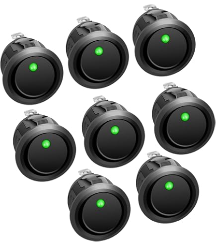 Wippschalter 12V 20A 5 Stück | LED Kippschalter Mit Kabel Auto Boot
