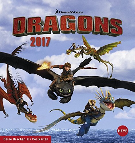 Dragons Postkartenkalender - Kalender 2017