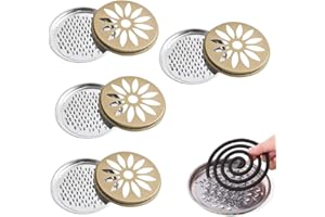 AOMIGT Soporte de Bobina de Mosquito, Soporte para Incienso en Espiral para Mosquitos, Soporte Bobina Mosquitos, Soporte Bobina Mosquito, Porta Incienso Antimosquitos para Viajes de Camping Familiares