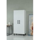 %100 MDF &Ccedil;ok Ama&ccedil;lı Kiler Dolabı Beyaz