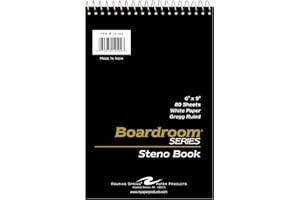 Roaring Spring Steno Notizbuch, 15,2 x 22,9 cm, Gregg liniert, brauner Krafteinband 80 Bögen