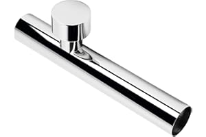 Sanitop-Wingenroth Syfon z rurą wylotową, z napowietrzaczem rurowym typu 1 1/4" x 32 x 200 mm, prosta wersja, rura wylotowa syfon z mosiądzu, chromowana, 223713