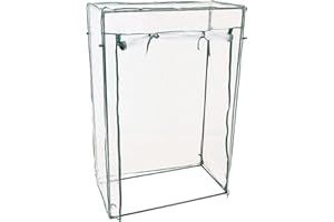 GALEYYU 100 X 50 X 150 cm Tomatengewächshaus Kleines Gewächshaus Für Den Außenbereich Mini-Gewächshaus Mit Rolltür Gewächshaus-Ersatzabdeckung Wetterfeste PVC-Abdeckung Pflanzenhaus Für Hof, Balkon