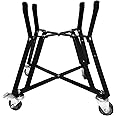Quantfire Medium Big Green Egg Nest,Grill Stand for Big Green Egg Accessories, Rolling Nest with Heavy Duty Locking Caster Wheels Powder Coated Steel for BGE Smoker Kamado Joe Grill Stand Accessories