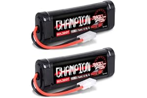 GOLDBAT 7.2V NiMH Battery 3600mAh 7.2V RC NiMH Battery with Tami ya Plug for RC Car RC Boat RC Truck Tami ya Associated Remote Control Models 2packs