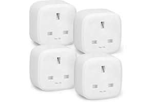 "Amazon Basics Smart Plug, Matter Compatible, Compatible with Amazon Alexa, Google Home, Apple HomeKit, Matter Hub Required, 2.4 GHz Wi-Fi only, White, X-Pack"