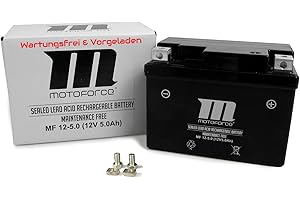 ‎AREA LONGBOARD Wartungsfreie Batterie YT4A-3 5Ah P-iaggio Zip Fast Rider 50 DT AC, Zip RST 50 TT 96-00, TPH 50 / Typhoon 50 DT AC, Fly 50 DT 2T ZAPC441 (Motoforce)