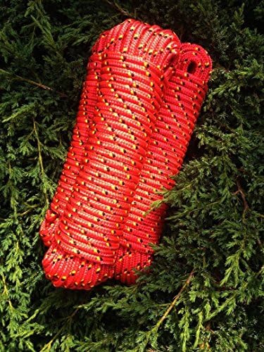 No. 1 Cord Rope/Rigging Tape Rope 6 mm x 30 m, Replacement Rope Polypropylene Rope Polypropylene Rope – Mooring Rope Anchor Line, Red