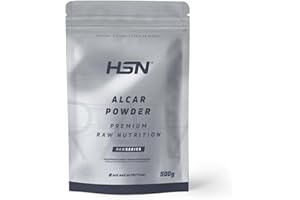 ALCAR (Acétyl L-Carnitine) de HSN : Nootropique, soutien cognitif, à étudier, concentration, effet antioxydant : végétal, sans gluten, sans lactose, en poudre, sans saveur, 500g