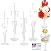4 Pcs Balloon Stands Kit, Reusable Balloon Stands for Centerpieces, Balloon Stand for Birthday Wedding Anniversary Party Tabl