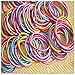 Westeng 100PCS Baby Girl Children Elastic Hair Tie Bands Small Thin Hair Elastics Ponytail Stretchy Hairband