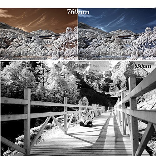 Zomei 37  mm Filetage Ir850  850  nm en verre optique infrarouge IR Infrarouge X-Ray filtre d objectif    visser filtre Pass 37  mm pour Canon Nikon Sony Panasonic Fuji Kodak DSLR Camera