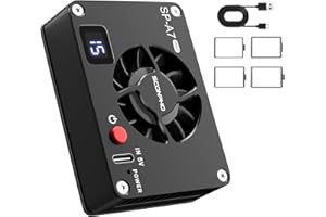 SOONPHO Ventilador de refrigeración de cámara para cámara Sony/Canon/Fujifilm/Nikon, ventilador de refrigeración de cámara inteligente ajustable con pantalla LCD