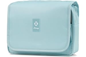 Narwey Neceser Colgante Bolsa de Aseo Viaje Neceser Maquillaje Organizador Mujer Kit de Aseo Colgante Bolsa Maquillaje Niñas (Cielo Azul)