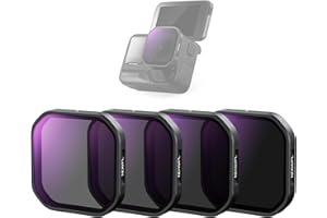 Neewer 4-częściowy zestaw filtrów ND/PL kompatybilny z Insta360 Ace Pro 2, ND8/PL + ND16/PL + ND32/PL + ND64/PL, akcesoria do kamery sportowej, zestaw filtrów polaryzacyjnych o neutralnej gęstości,