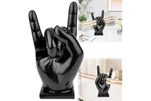 DASIAUTOEM Supporto per Tamburi, Creative Rock Hand Holder Hand, Accessorio per Batteria, Decorazione, Espositore Creativo per Batteristi, Nero, Resina Sintetica