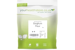 yourhealthstore Premium Whole Grain Gluten Free Sorghum Flour 1kg (Sweet White)