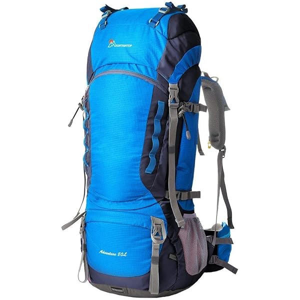 nomad wanderrucksack 55l NOMAD® Batura Premium 55 Liter Backpack Stahlblau | Premium Rucksack für Herren & Damen | Wandern model-crux LUXUS HÄNGEMATTE HOLZ 4-armig Color:lunar'n'grey Hidden hood pocket