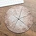 Produktbild WAYMX Persönlichkeit Kreative Vintage Holzmaserung Runde Computer Mauspad Verdickt Schloss Rand Büro Spiel Hause Maus Tischset (D22cm * D22cm), f