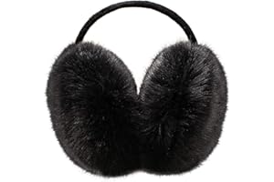 JIHUOO Damen Kuscheliger Plüsch Ohrwärmer Verstellbar Winter Warm Ohrenschützer