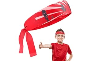 cypreason Karaté pour enfants - Bandeau d'entraînement dessin animé - Style cravate - Bandeau sportif classique réglable - Pour vêtements bandessinée et jeux