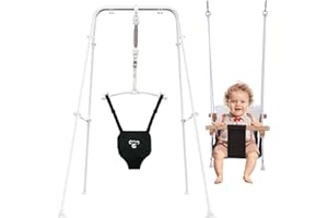 G TALECO GEAR Balançoire 2 en 1 pour bébé avec balançoire et balançoire, balançoire pour bébé et balançoire, balançoire d'intérieur pour bébé et balançoire d'extérieur