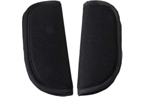 KERDEJAR 2 pièces Universel bébé Poussette Ceinture Coussin Enfants Voiture Sangle de siège Souple véhicule sécurité épaule Couverture Pad Protecteur pour Nouveau-nés Nourrissons Noir