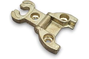 BricoShopping Par de muebles y armarios de madera antigua, estilo clásico, para sala de estar, dormitorio, arte povera, bisagras pesadas (BS0288, dorado)