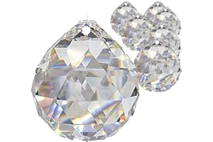 CHRISTOPH PALME LEUCHTEN 7 sfere di cristallo Ø 30 mm 30% cristallo al piombo arcobaleno da appendere decorazione finestra Feng Shui