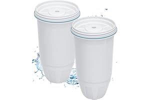 ZaKaBox Water Filter Replacement for zerowater 2-Pack 6-Stage 0 TDS Cartridges, Compatible with ZeroWater ZR-001/003/004/006/008/012/017/ZR-600 etc., for Zero Water Filter