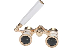 Aroncent Portable Telescope Binoculars 3x2.5 Magnification, Suitable for Theatre, Any Sports Competition, Concert, Outdoor Camping, Choice of Colour Bianco
