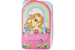 LOUNGEFLY My Little Pony 40th Anniversary Pretty Parlor Zip Around Wallet, Pink, One Size