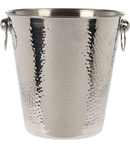 Seau à Champagne En Inox – Marque SM – Hauteur 20cm, Argenté, Occasion
