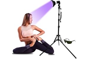 FUNTHY Tanning Lamp Sun Lamp for Face and Body LEDs and Eye Mask & Tripod Home Sunbathing Self Tanning Device Tanning Daylight for Home Solarium (AAA)