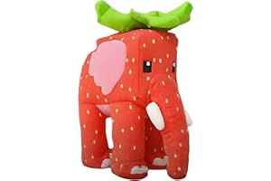 KOBONA Steal a Brainrot Peluche - 25cm Coussin éléphant Fraise en Peluche « Voler Un Cerveau » pour Enfants, Garçons, Filles et Adultes, Peluches éléphant Fraise Brainrot pour Les Fans de Jeux