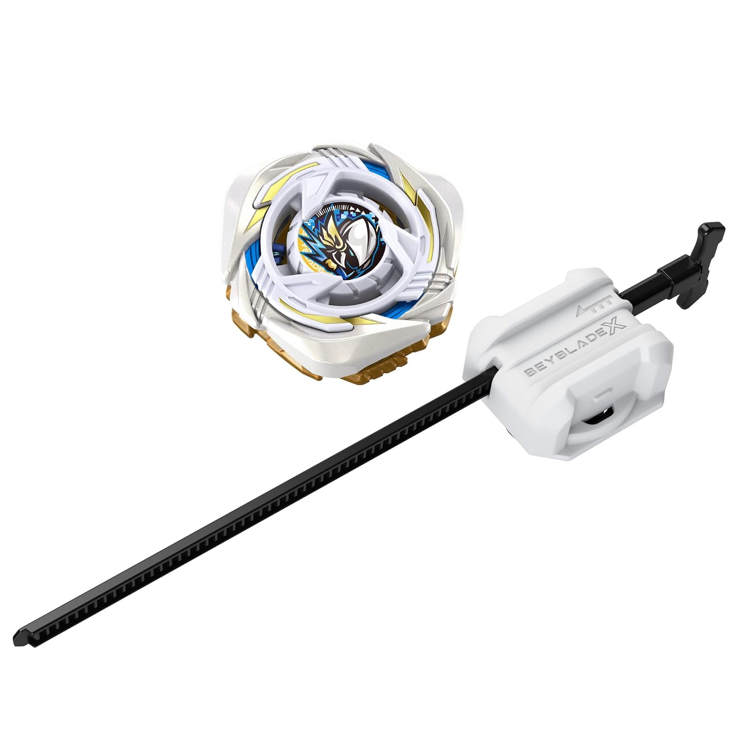 Beyblade X Starter Pack Glory Valkerion LF UX Infinity, toupie Takara Tomy de Type Attaque et Lanceur, toupies de compétition, dès 8 Ans