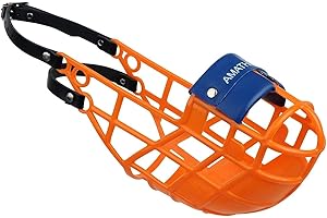 amathings Bozal Modelo Super Kennel Soft con Pieza de Nariz Acolchada En Naranja Beber Siempre Posible Ideal para freewheeling, Dog Meadow, Perrera, Raza