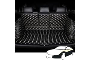 CAESY EntièRement Entouré Tapis De Coffre Voiture pour Hyundai Tucson 2019-2023 2024, Cuir AntidéRapant ImperméAble à Protection Couverture,Black+Beige