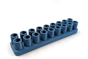 Printerchen Stiftehalter für Kinder - kompatibel mit Stabilo Woody - 18 Fächer (Pastellblau (gerade))